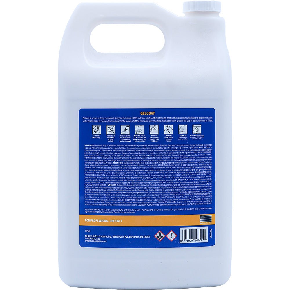 Malco Gel Coat Compound  1 Gallon 167501