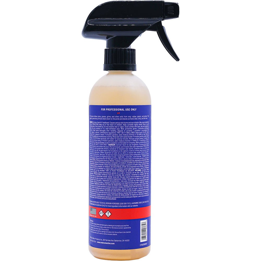 Malco VIP Vinyl  Plastic Cleaner  16oz 166316