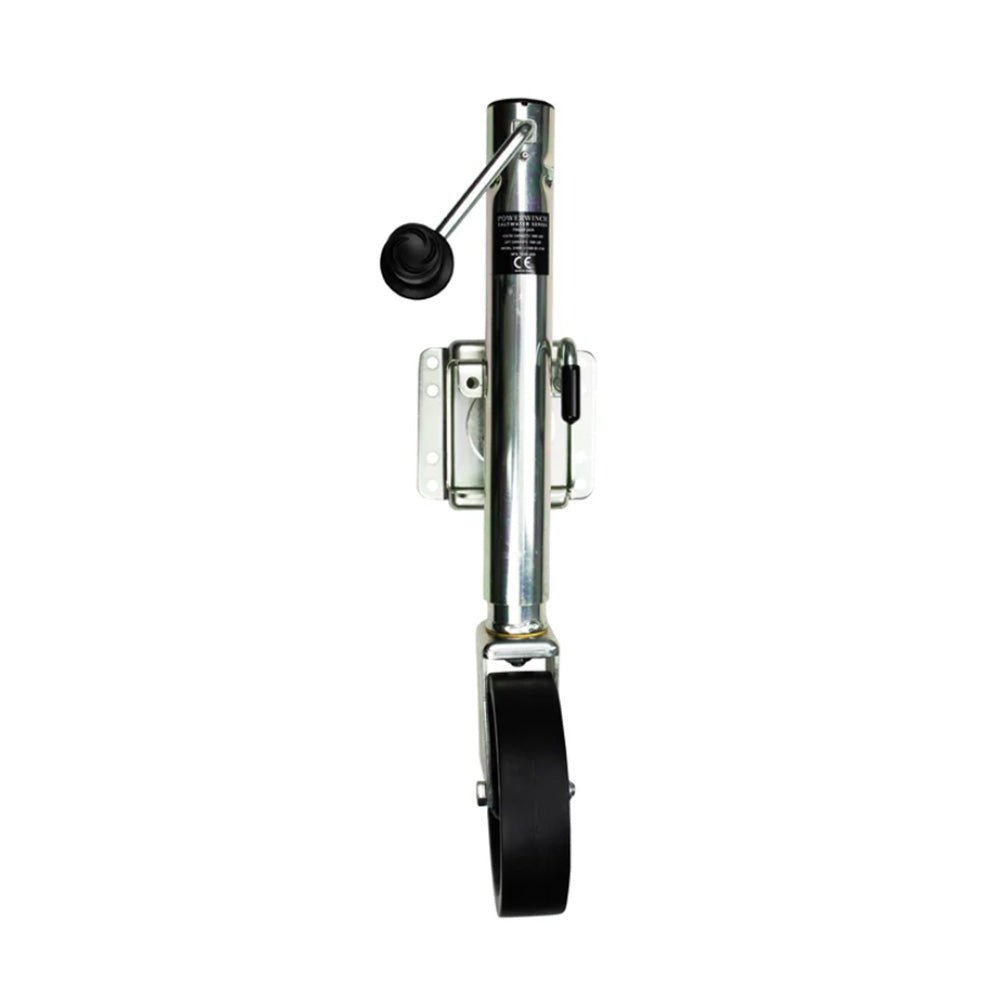 Powerwinch Saltwater Series Jack  1500lb BoltOn Single Wheel Zinc 500 HR Salt Spray 21600J1500B1ZR