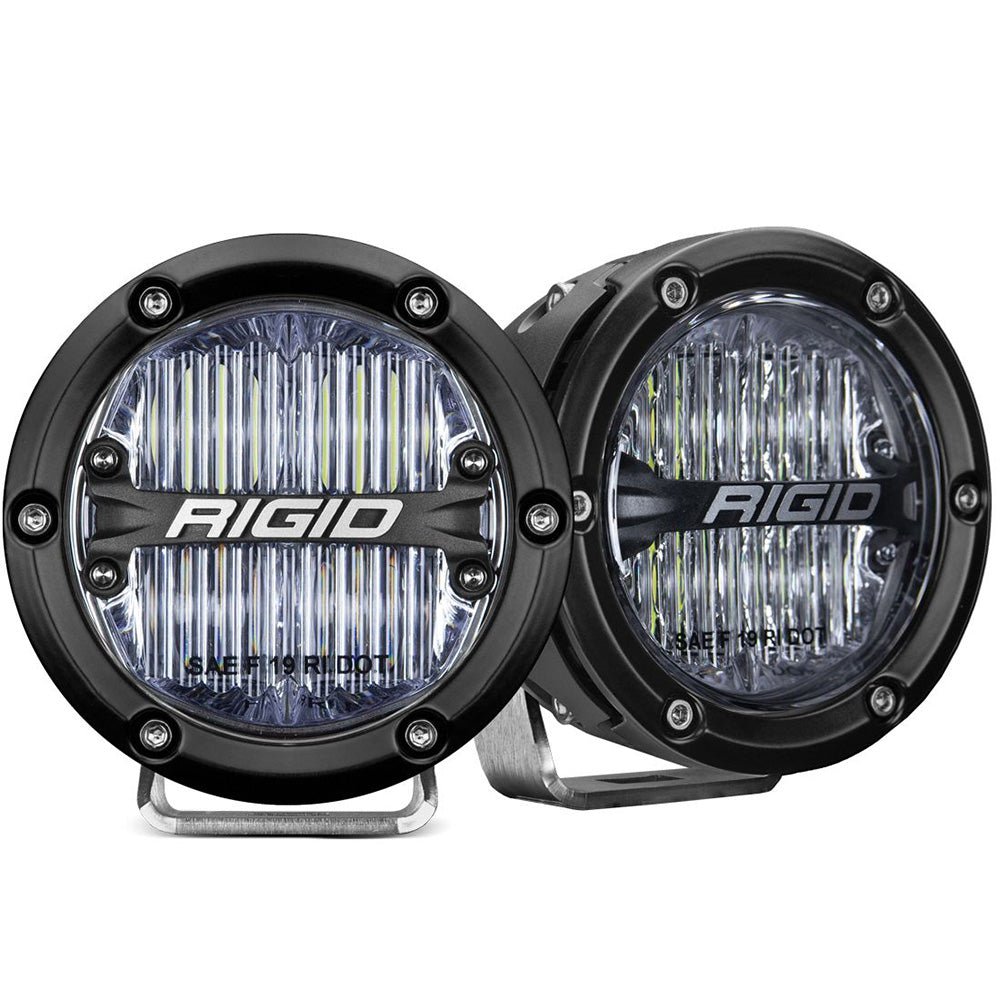 RIGID Industries 360Series 4 LED SAE Fog Beam  White  Set of 2 36120