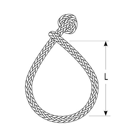 Ronstan Soft Shackle  Size L  9mm x 100mm wRobline Line DSH9GRY