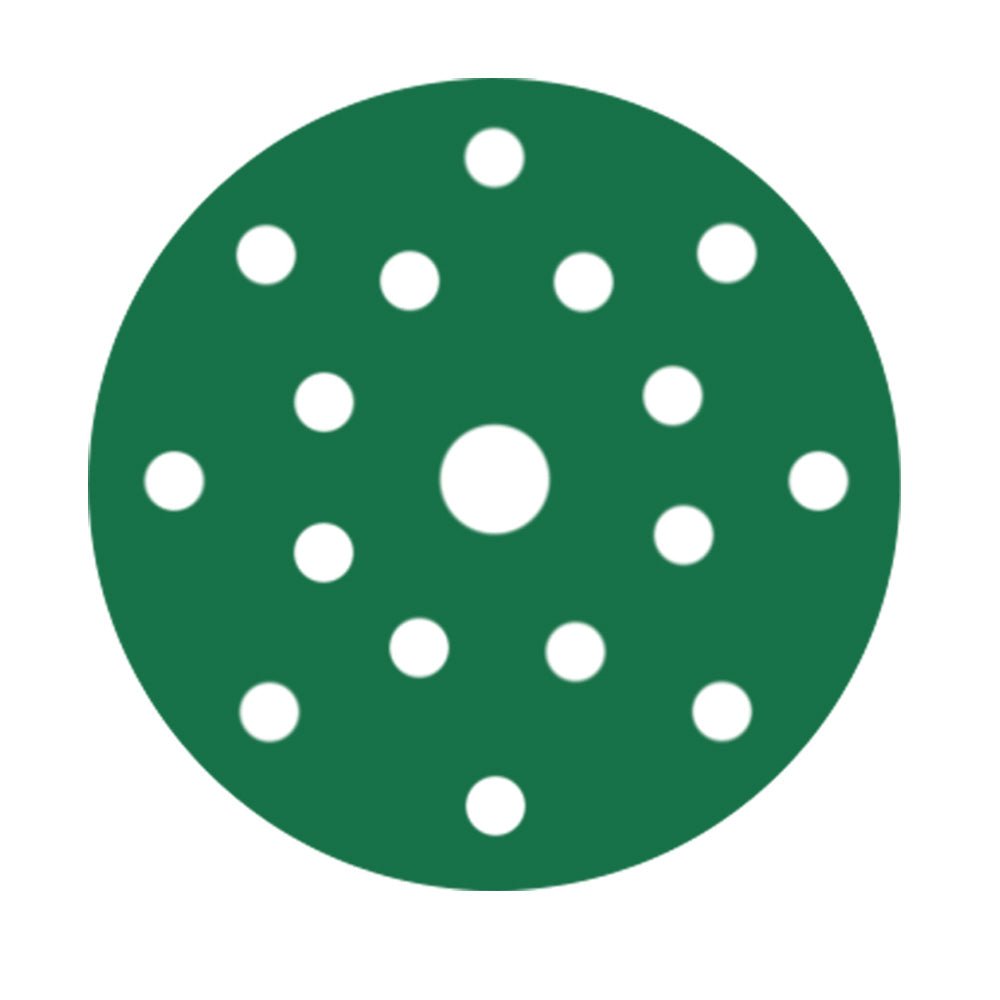 RUPES PROCUT Film Abrasive Discs 125mm 5  17 Holes  P120 Grit Box of 50pcs 945FC120