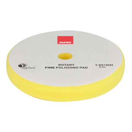 RUPES Rotary Fine Polishing Foam Pad 155160mm  Yellow 9BR180M