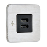 Scanstrut TILE USBC Interior Charging Socket  1224V  Stainless Steel Bezel SCTILE21