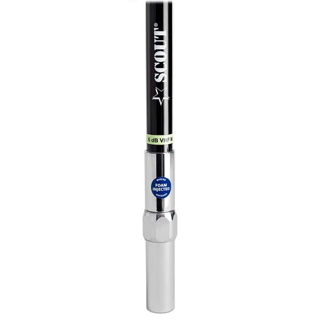 Scout 8 QuickFit Black VHF Antenna w5M Cable  FME Quick 6 Foam Filled 6db Solid Brass  Copper Element PF AN NVHF00042T