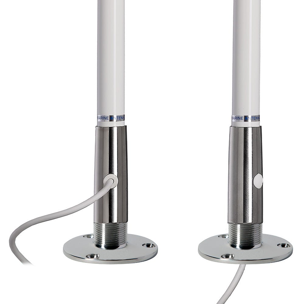 Scout Titan Series 4 White VHF Antenna 3dB Stainless Steel Ferule w5M RG58 Includes PL259 PF AN NVHF00044T