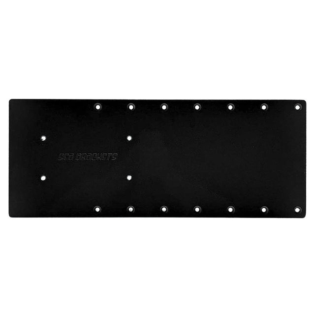 Sea Brackets 20 Straight Trolling Motor Plate fGarmin Kraken  Black SEA2303BLK