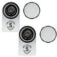 Secure Outdoors Elite Lock  Dual  Universal  Silver SOELDUNSV