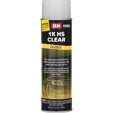 SEM 1K HS Clear  20oz Aerosol Can  Gloss Finish 40903