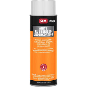 SEM Rubberized Undercoating  24oz Aerosol Can  White 39513