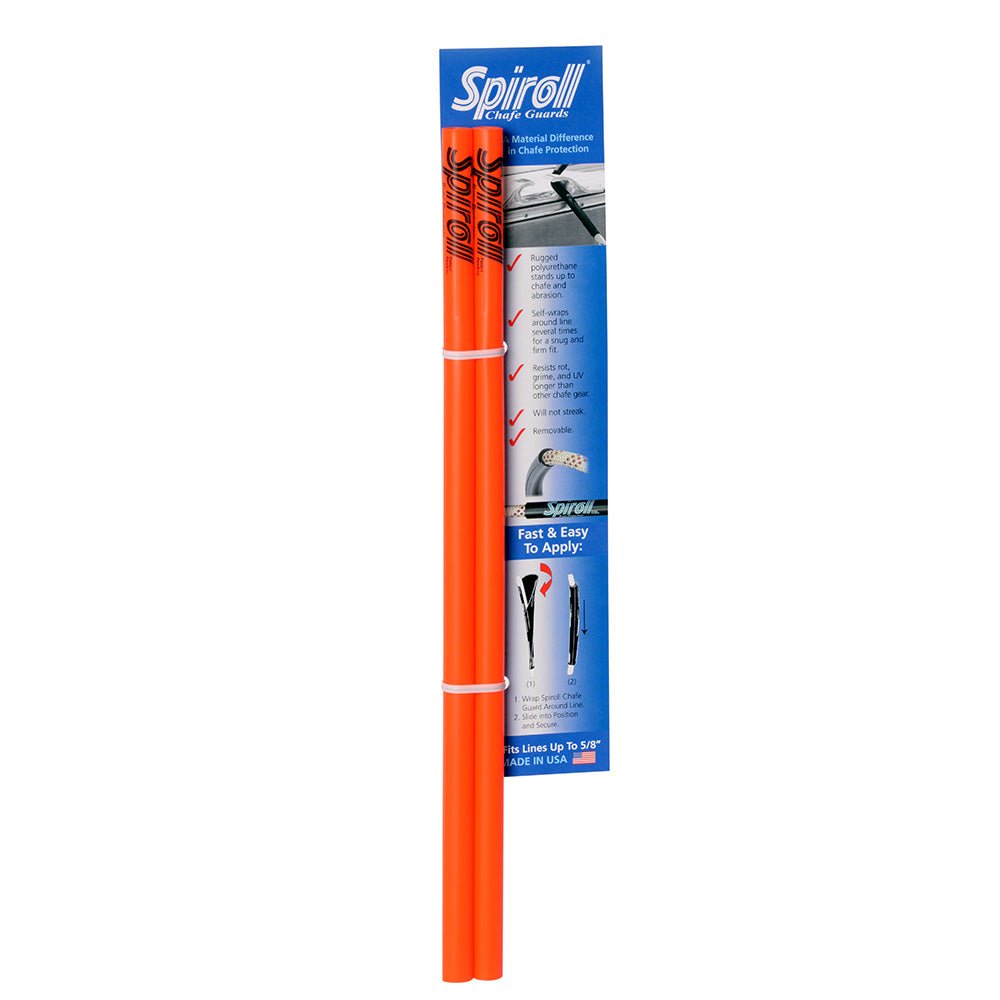 Spiroll Chafe Guard Orange fLines up to 58 Diameter  Pair SPL16OCG