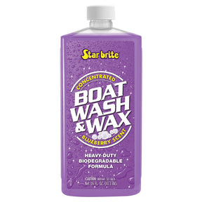 Star brite Boat Wash  Wax  Heavy Duty Concentrate  Blueberry Scent  16 oz 89816