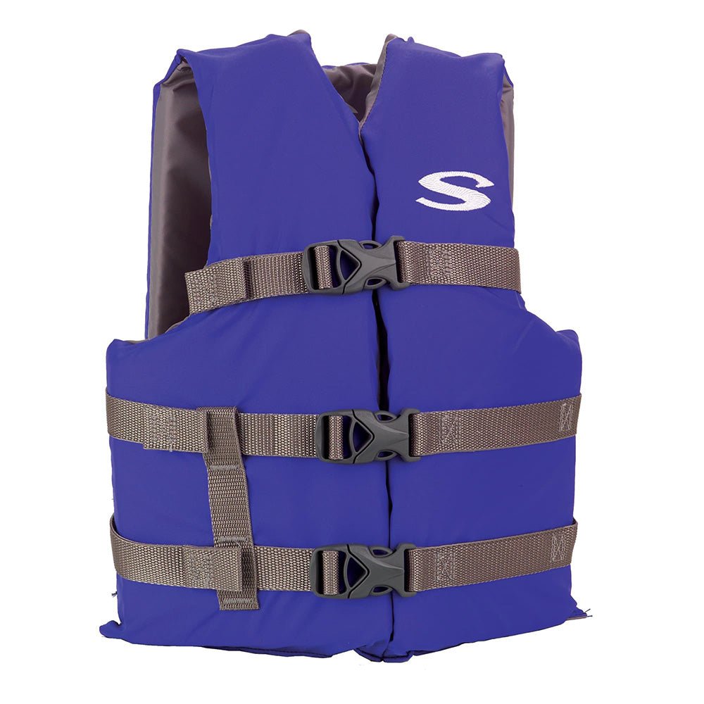 Stearns Adult Life Vest USCG Approved Type III PFD  Blue  Standard Fit 2158937
