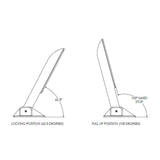 TACO Command Ratchet Hinge  1812  316 Stainless Steel Polished wHard Stop H250048