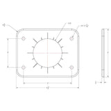 TACO Grand Slam 300 Universal Backing Plate fGS300  GS390  Pair BP0300BSY1