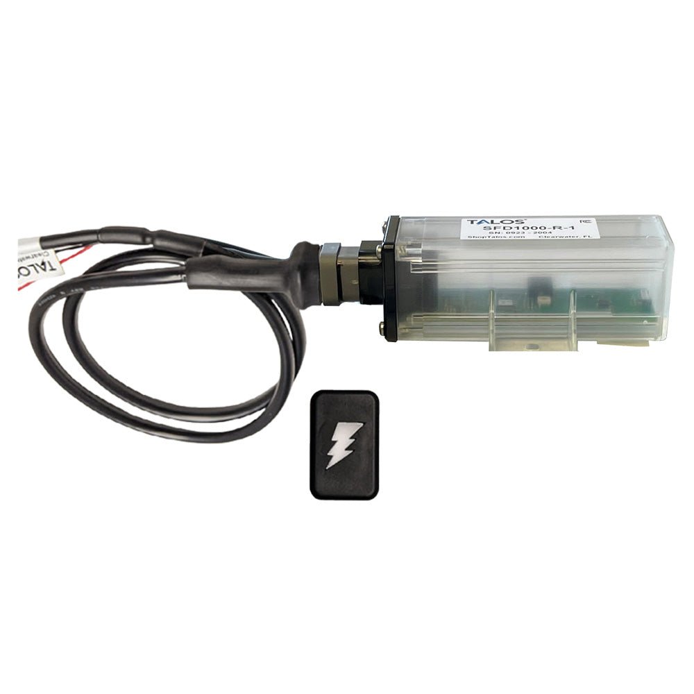 TALOS Remote Housing Lightning Detection System w3 Cable  Black Rectangular Indicator wTranslucent Housing
