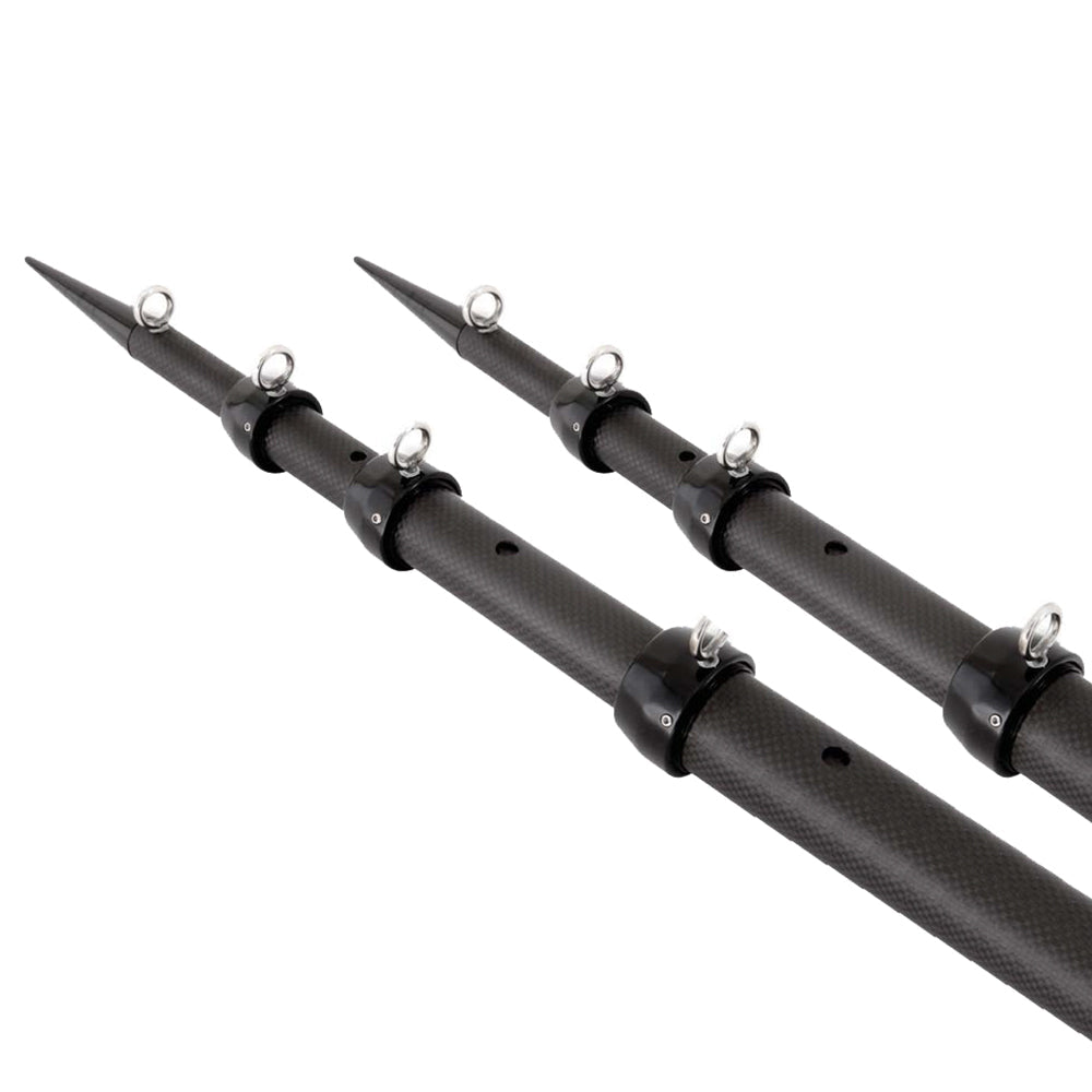 Tigress 15 XD 3K Carbon Fiber Telescoping Outrigger Poles  Matte Black Black  Pair 886796