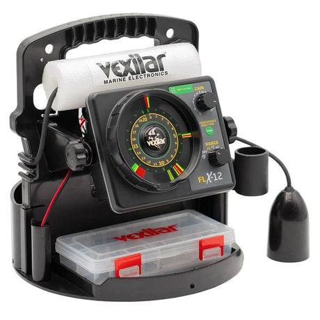 Vexilar FLX12 Pro Pack II Fishing System w12 Degree Ice Ducer PPX1212