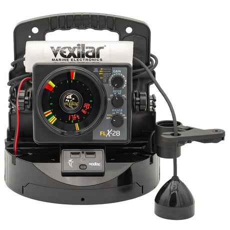 Vexilar FLX28 Pro Pack Elite Fishing System wPro View IceDucer  Vexilar Lithium Battery PPEL28PV